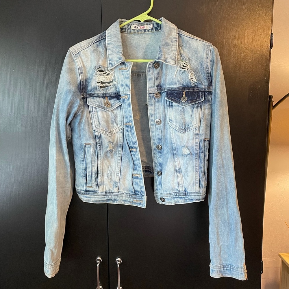 Distressed Denim Jacket